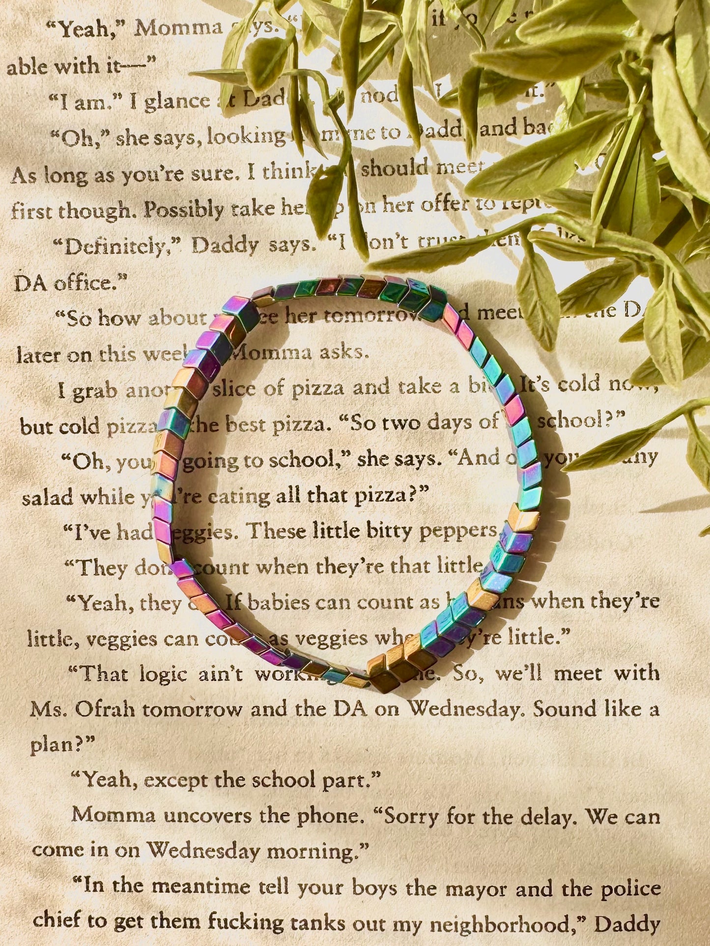 Rainbow Hematite Bracelet