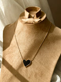 Black Heart Stainless Steel Necklace