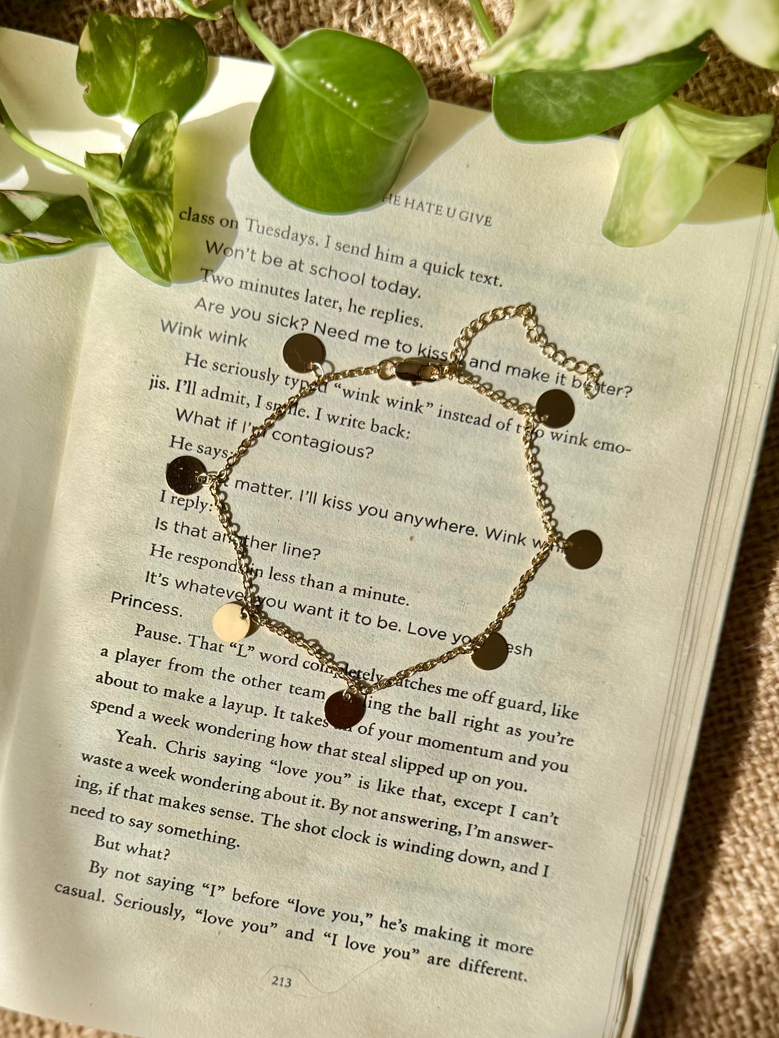 Imitation-Gold Anklet