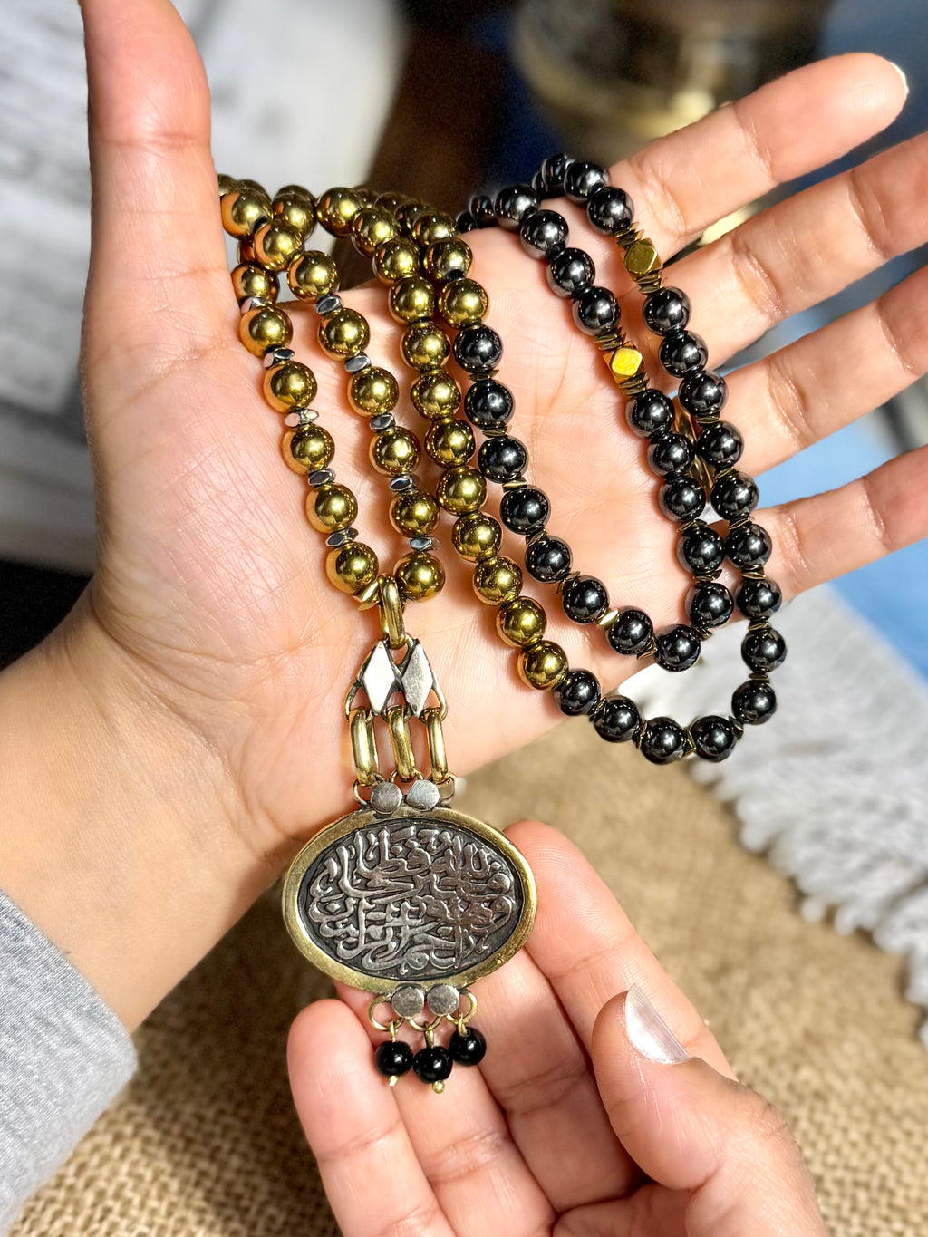 Hematite Stone Bracelet Seb7a
