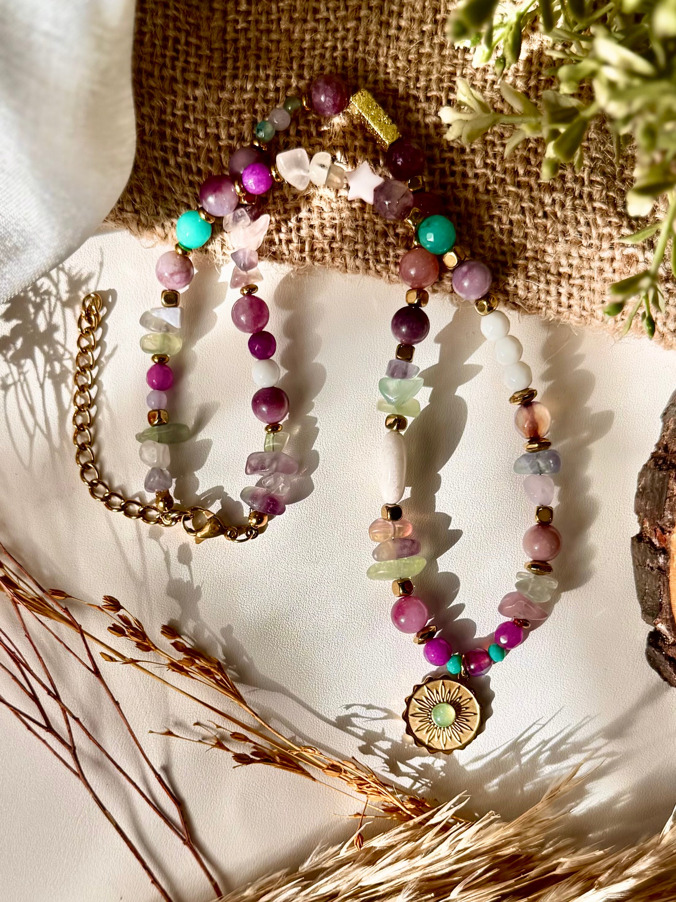 Natural Stones Autumn Necklace