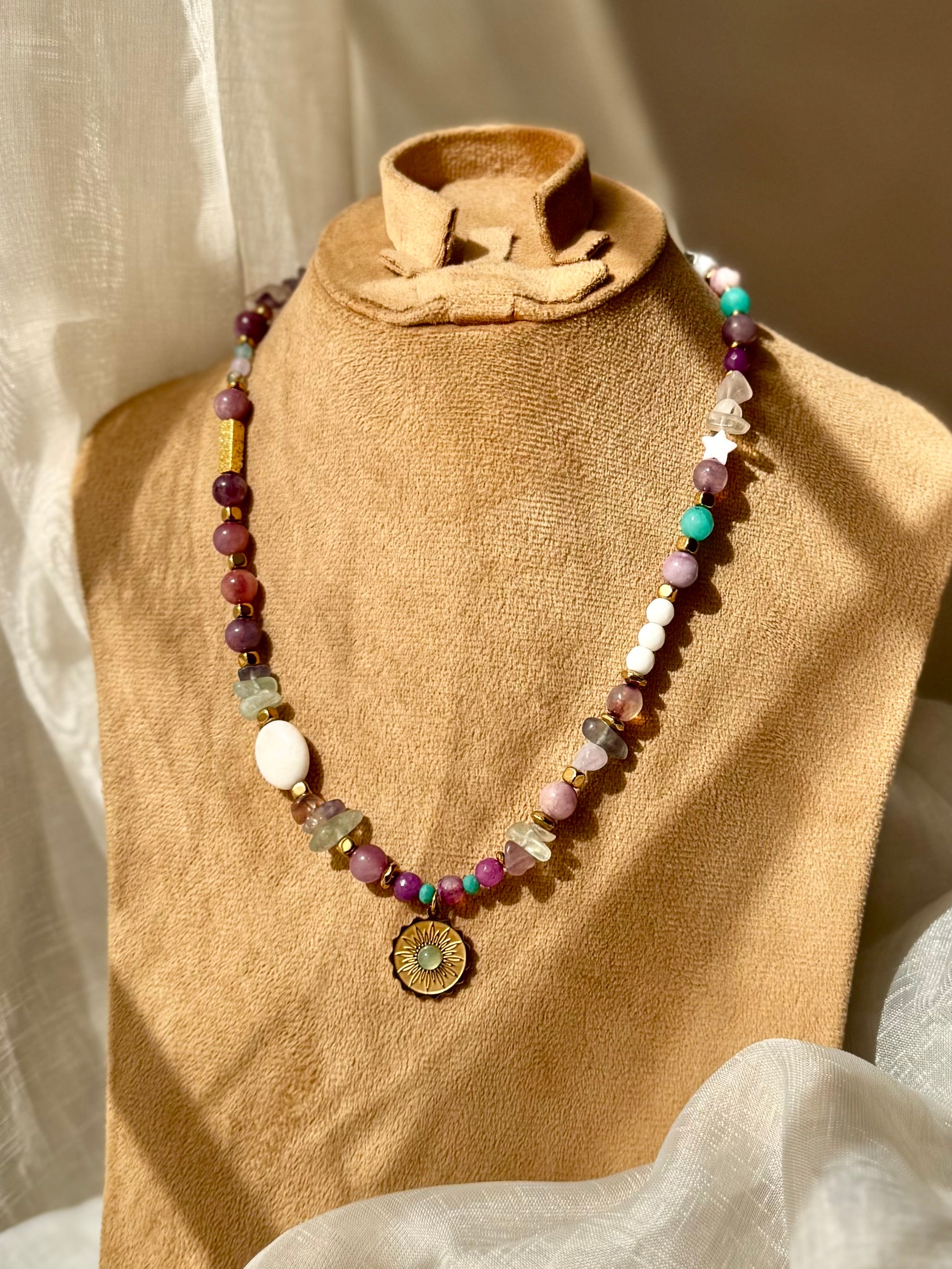 Natural Stones Autumn Necklace