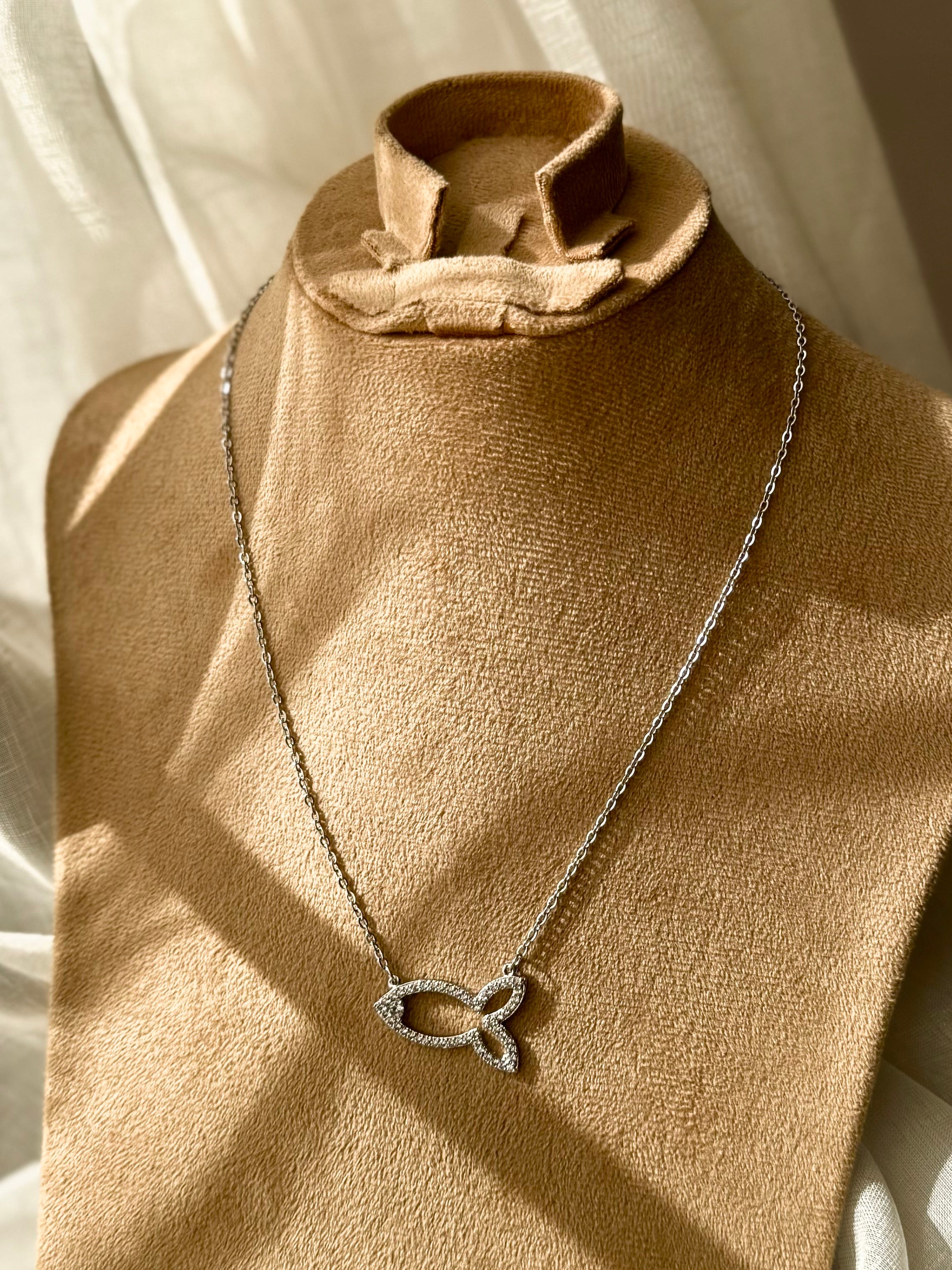 Fish Silver-Plated Necklace