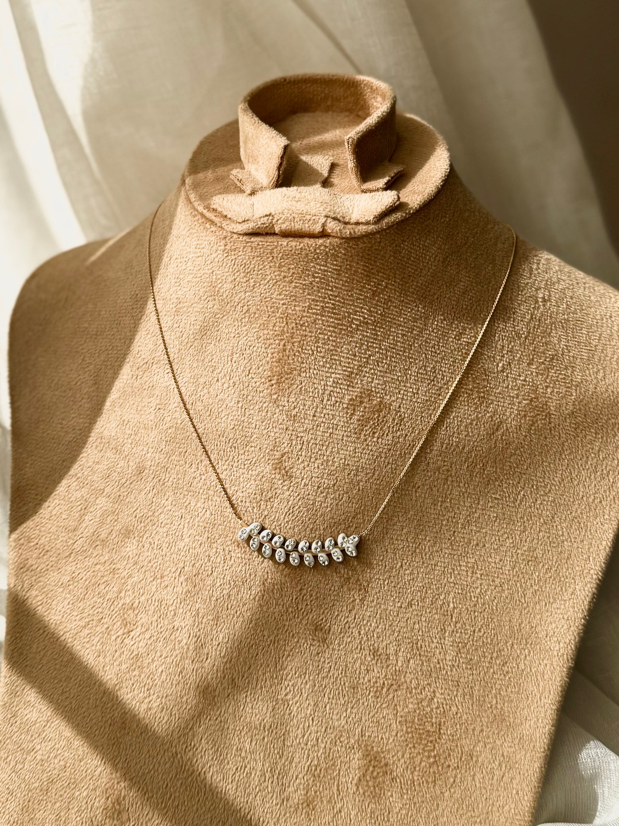 White Design Stainless Steel Necklace