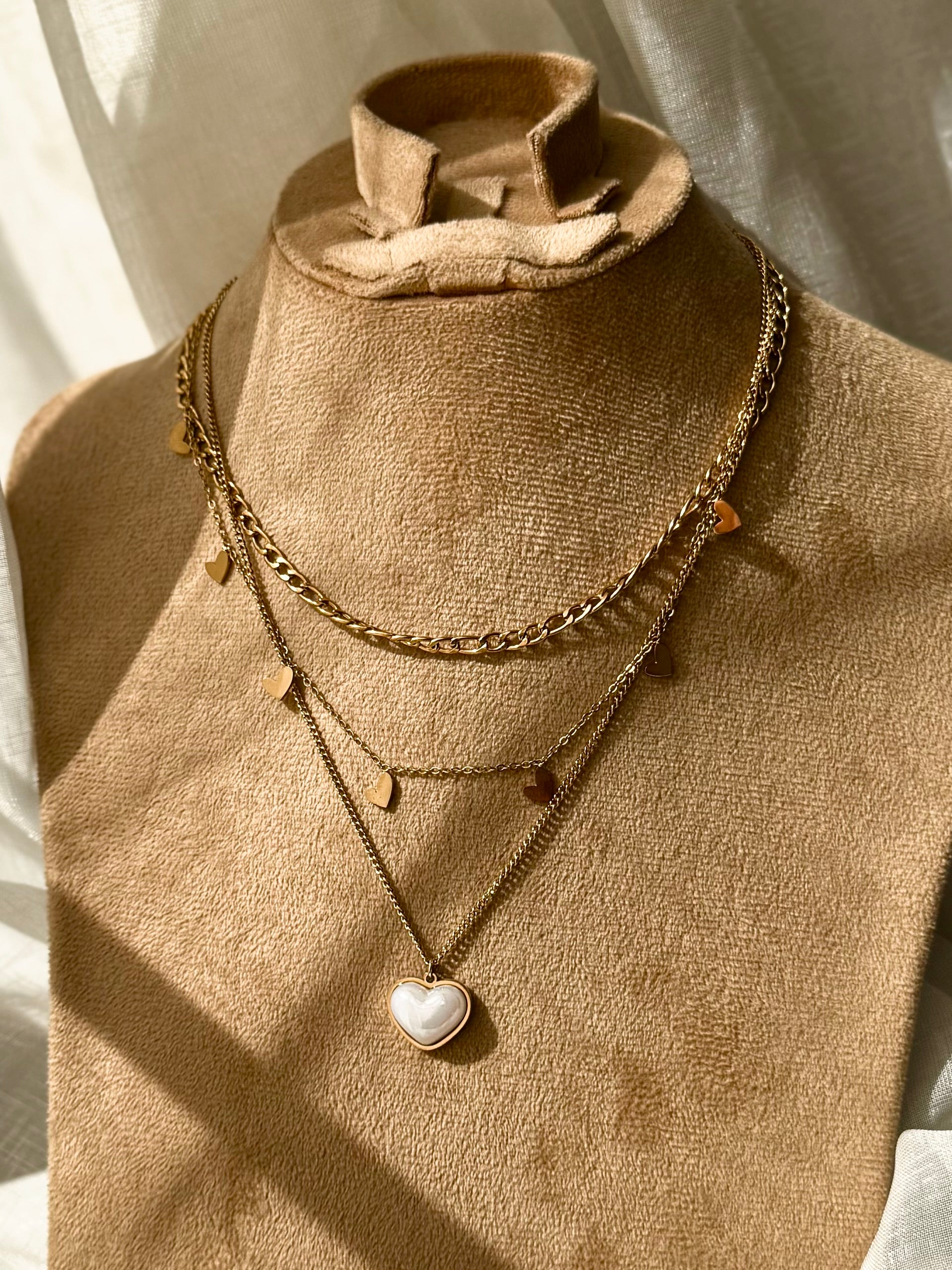 Three-Layer Stainless Steel Necklace