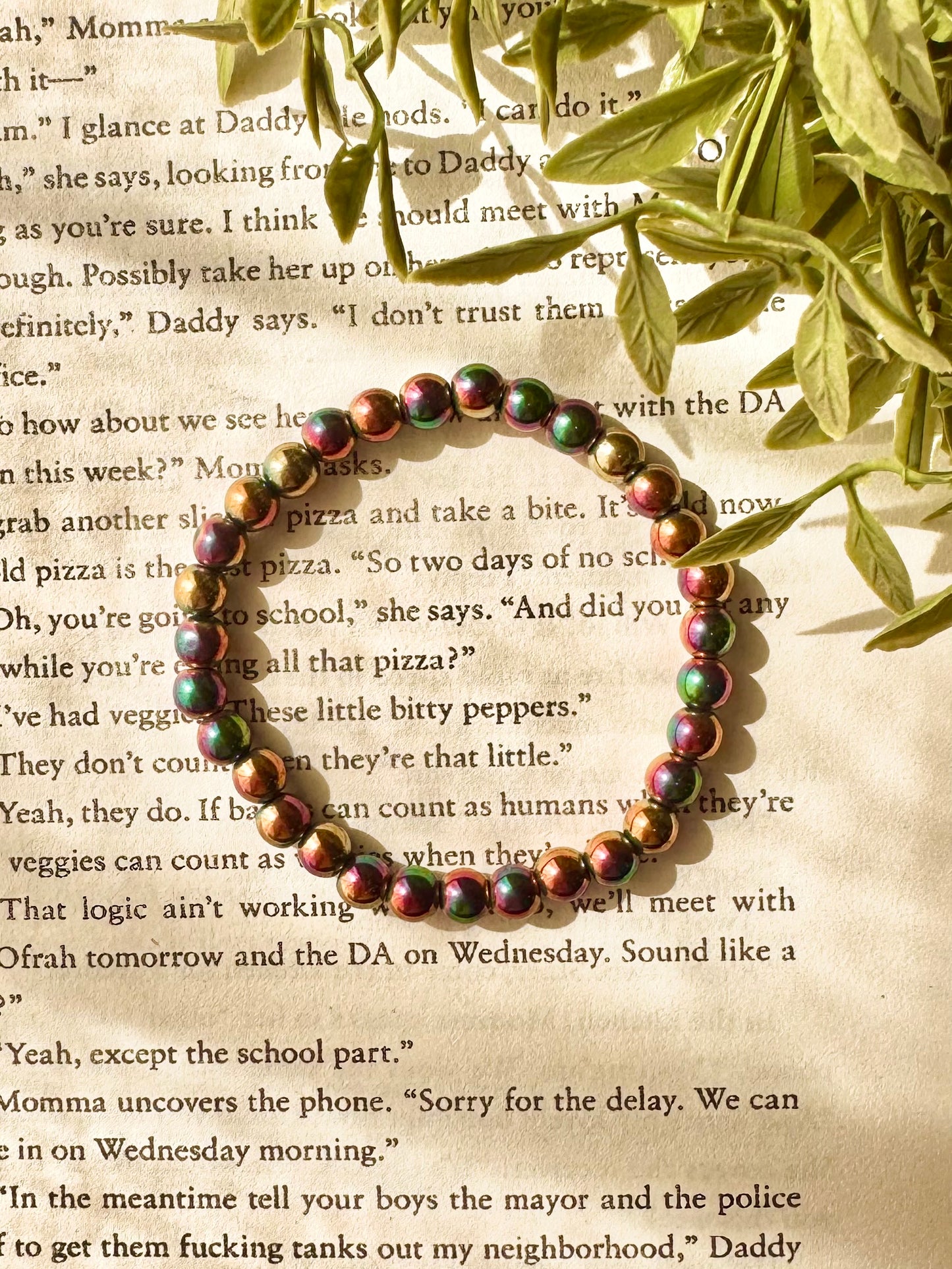 Rainbow Hematite Bracelet