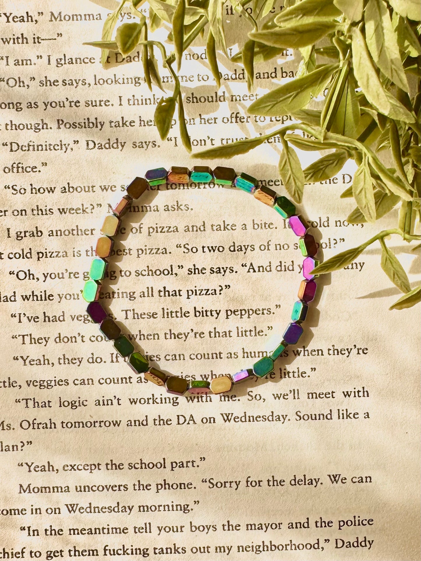 Rainbow Hematite Bracelet