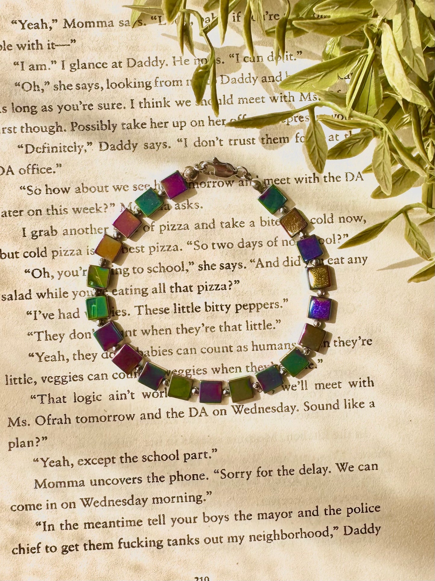 Rainbow Hematite Bracelet