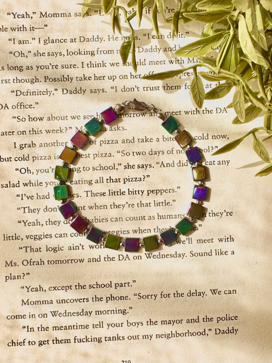 Rainbow Hematite Bracelet