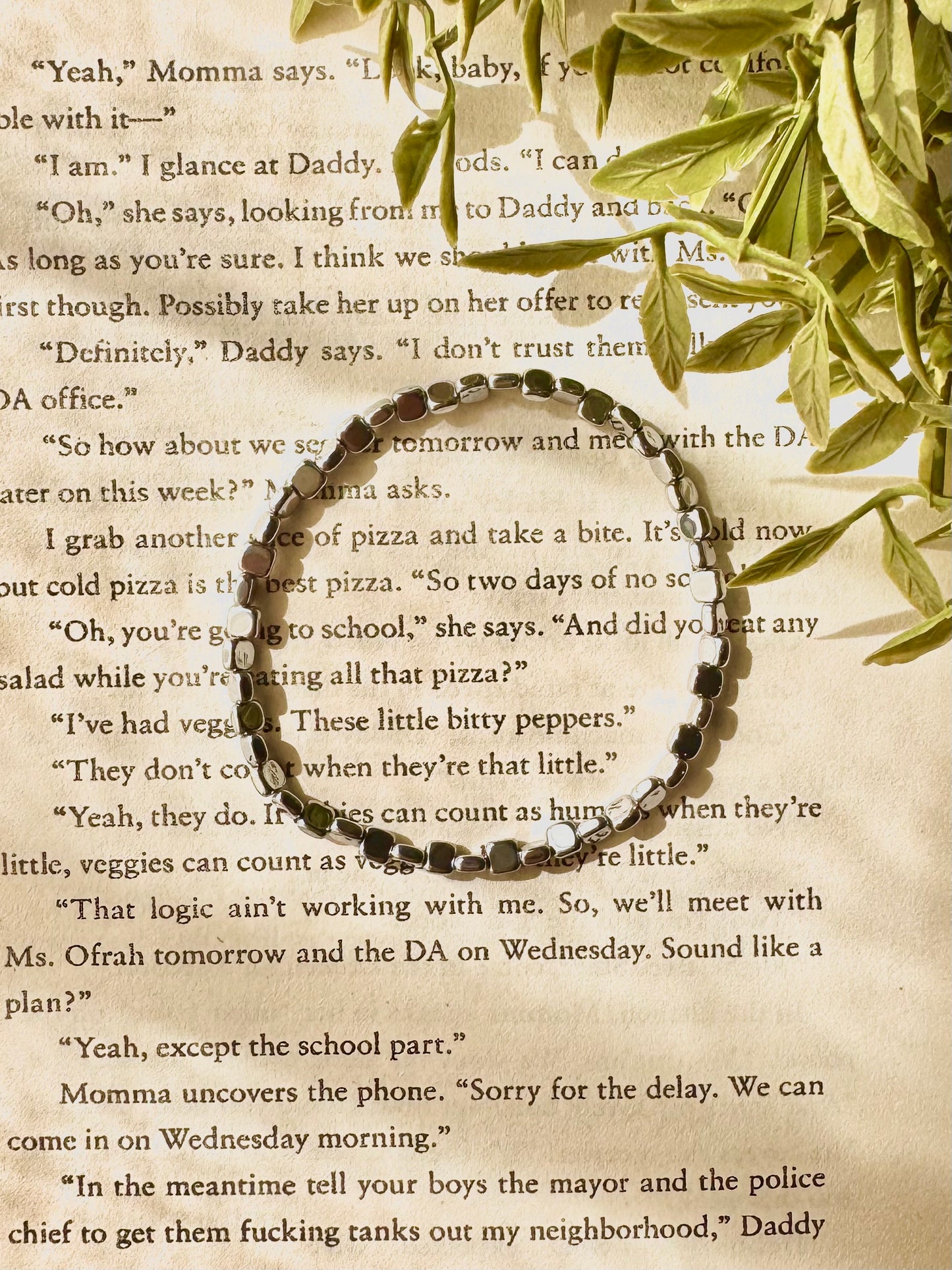 Silver Hematite Bracelet